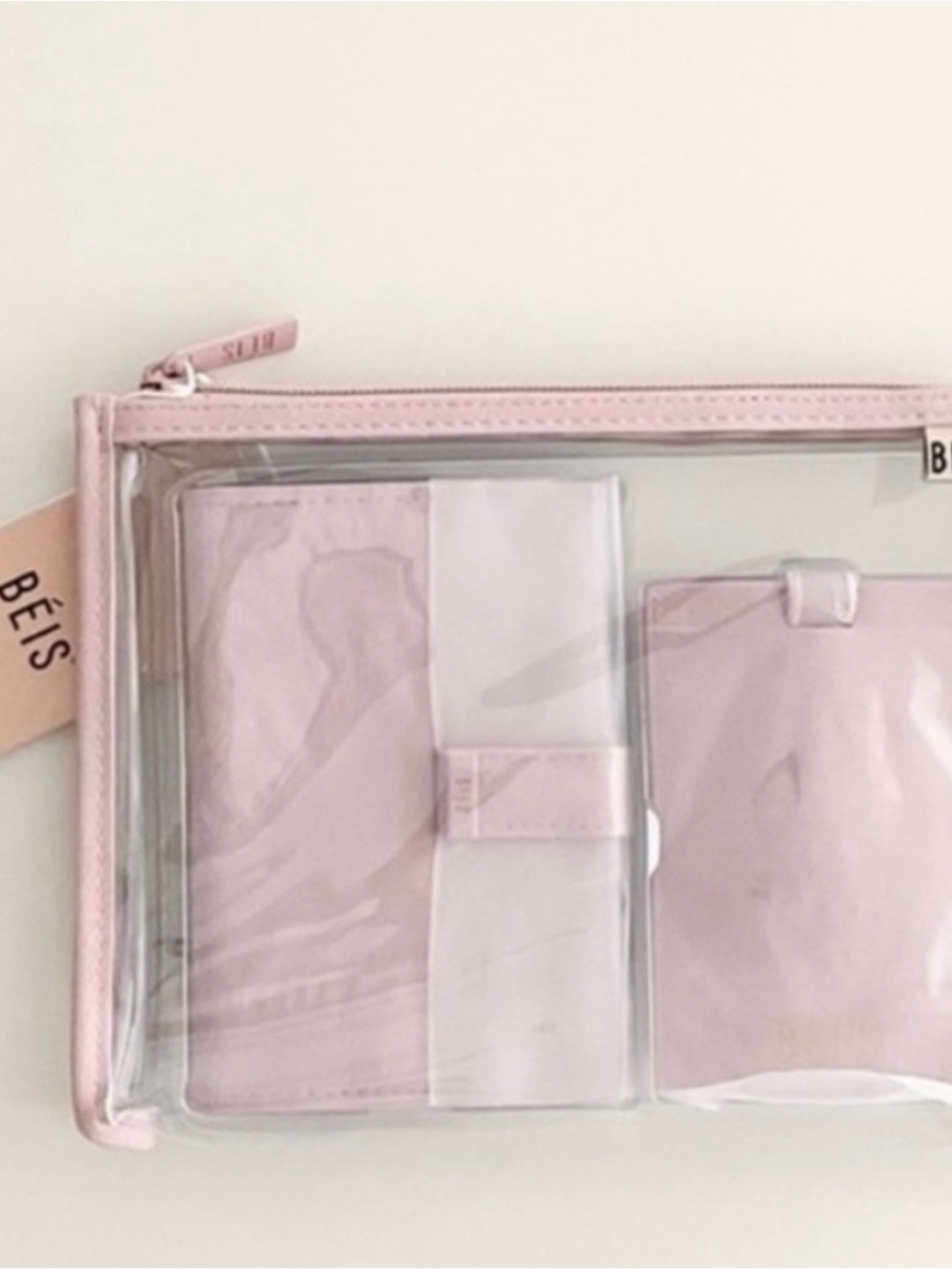 BEIS Blush Pink Travel Accessory Set - Picture 4 of 5